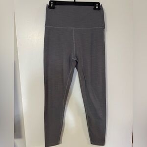 Beyond Yoga gray ribbed leggings